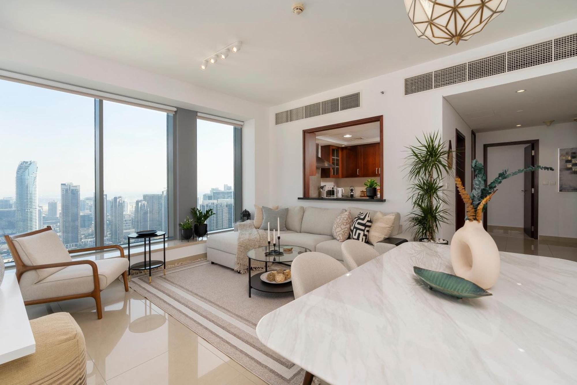 Prestige Living 2Br With Full Burj Khalifa And Fountain View By Auberge Dubai Exterior foto