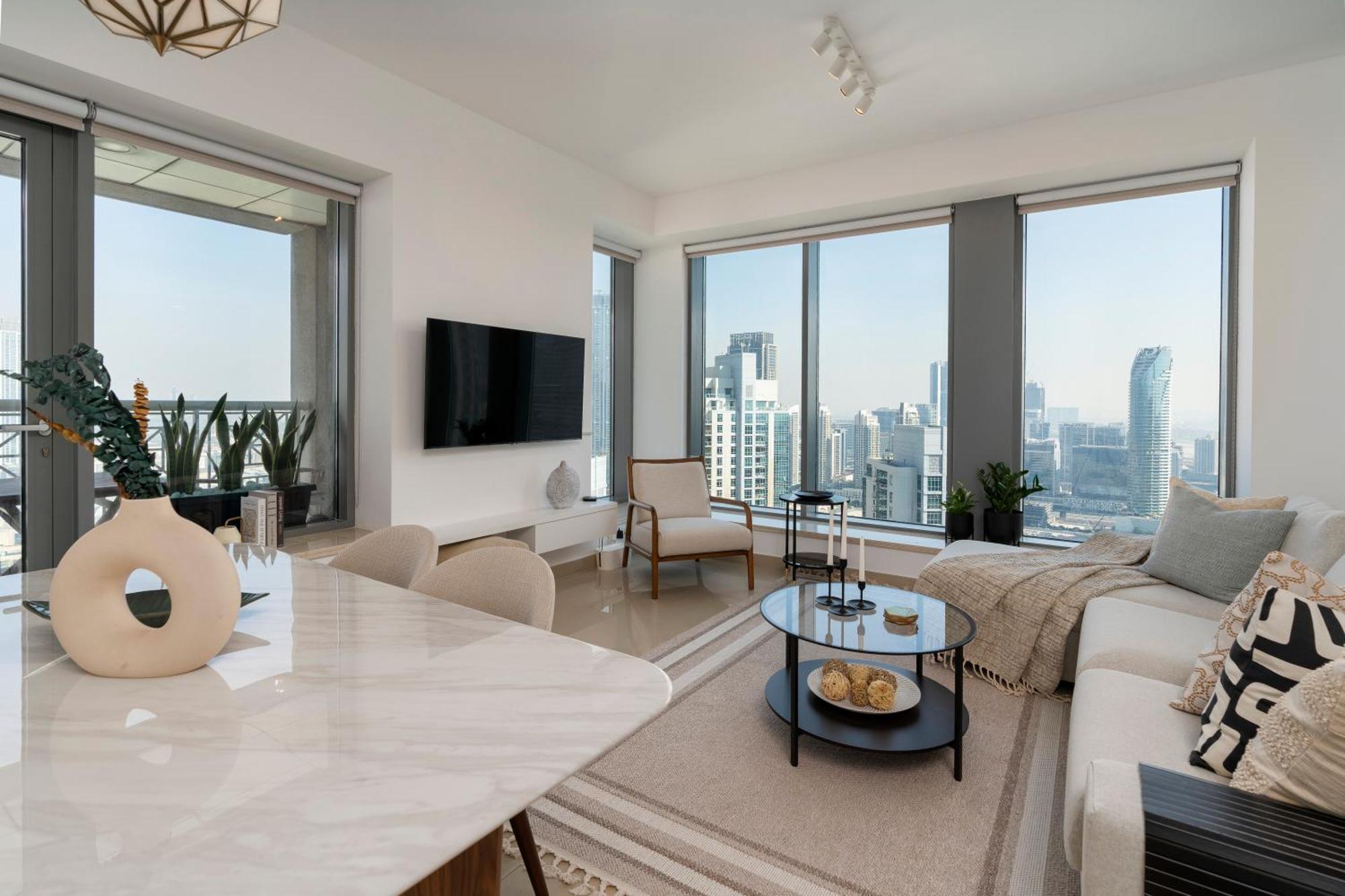 Prestige Living 2Br With Full Burj Khalifa And Fountain View By Auberge Dubai Exterior foto